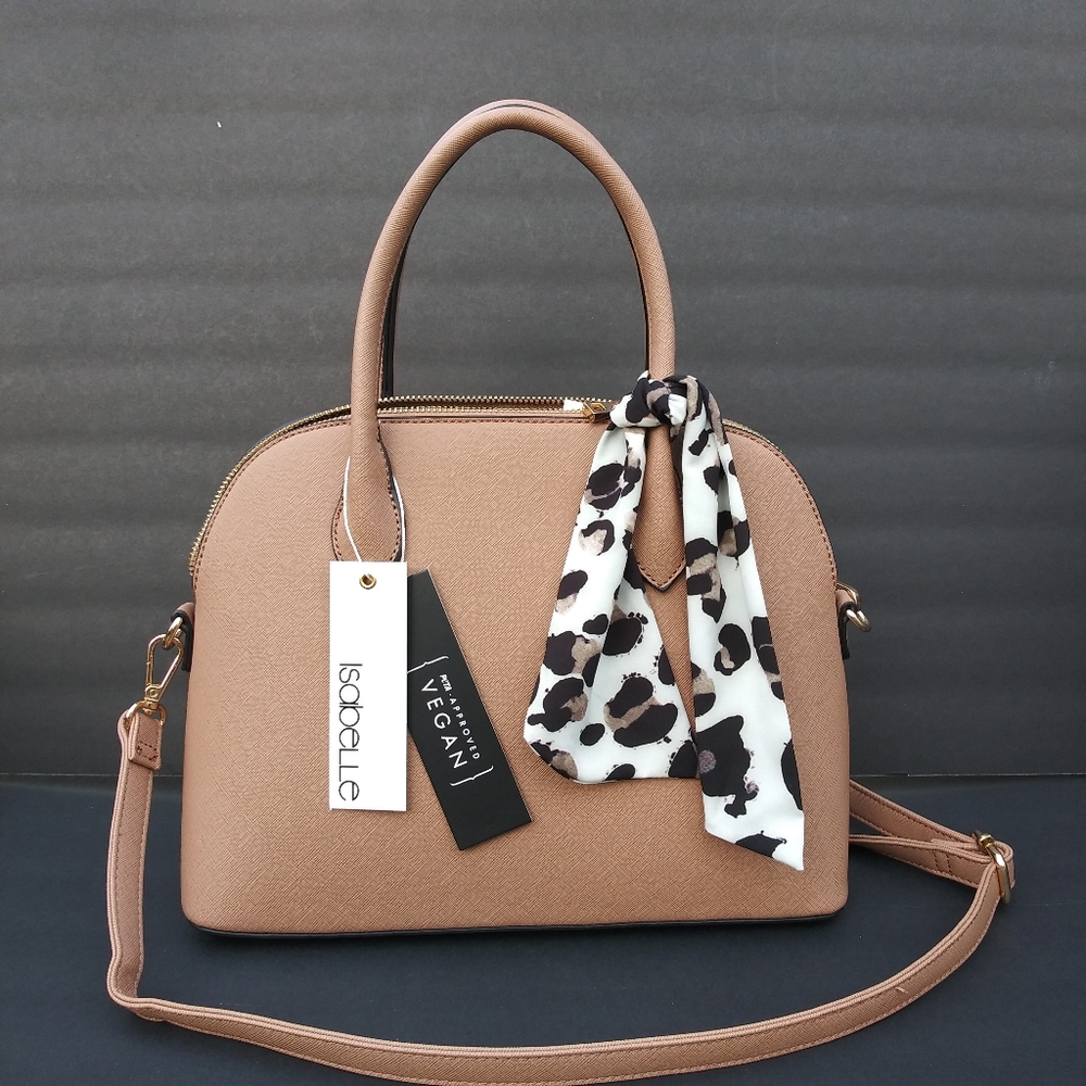 NWT ISABELLE VEGAN DOME SATCHEL HANDBAG CROSSBODY